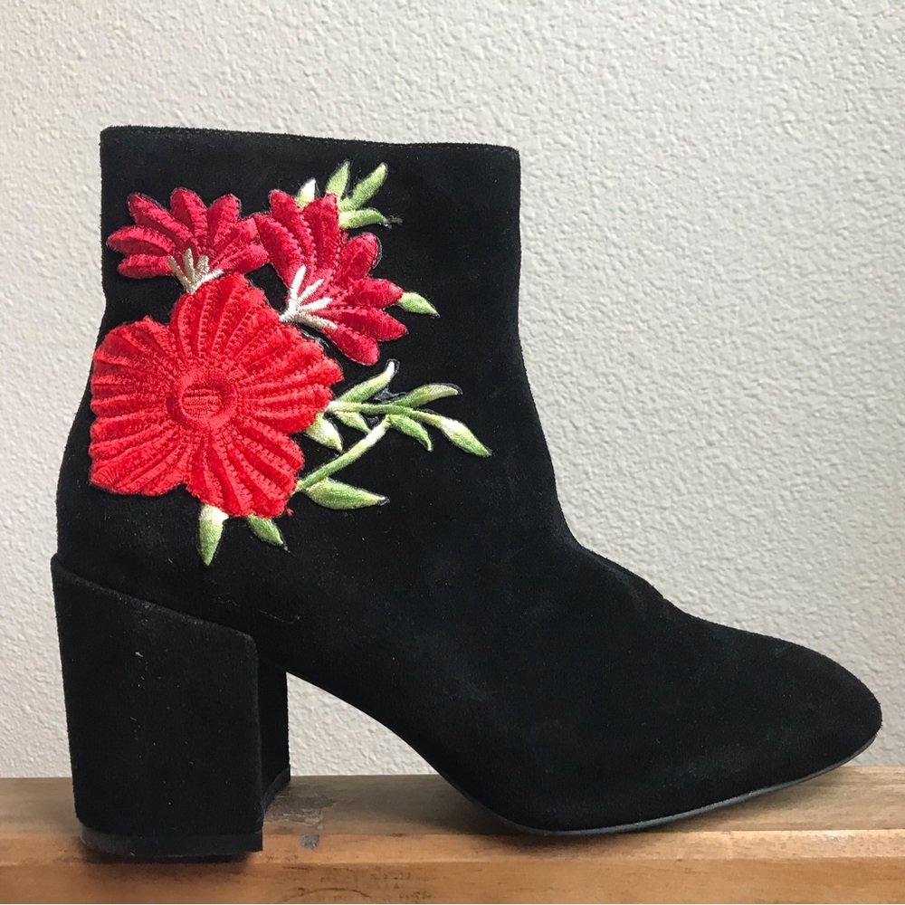 Catherine Malandrino Leather Suede Melky Bootie